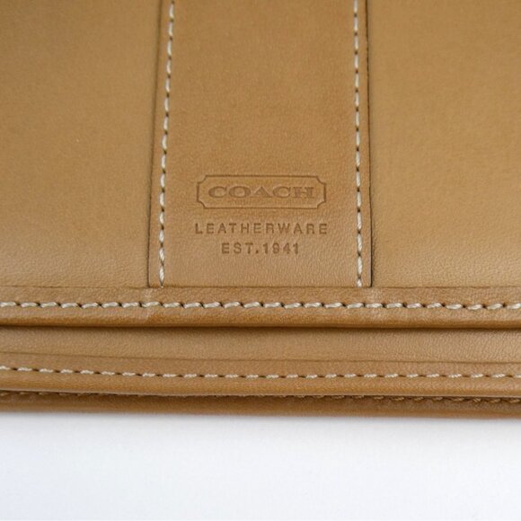 Coach Tan Leather Key Holder Wallet - Picture 11 of 16